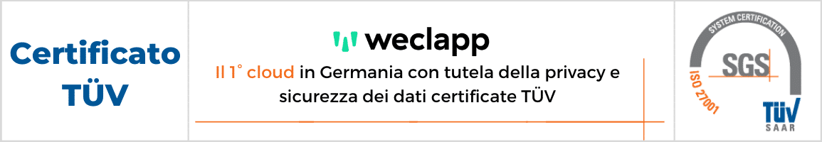 Sicurezza weclapp Tüv